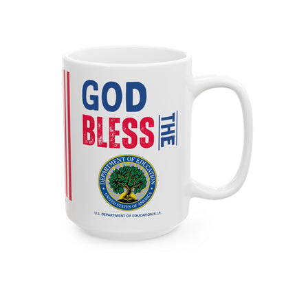 Education - Cabinet - God Bless -  Mug - 15 oz