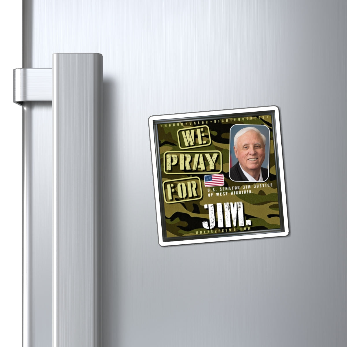 Jim Justice - Legislative Senator West Virginia - The Man Cave Magnet - 3'' - [238]