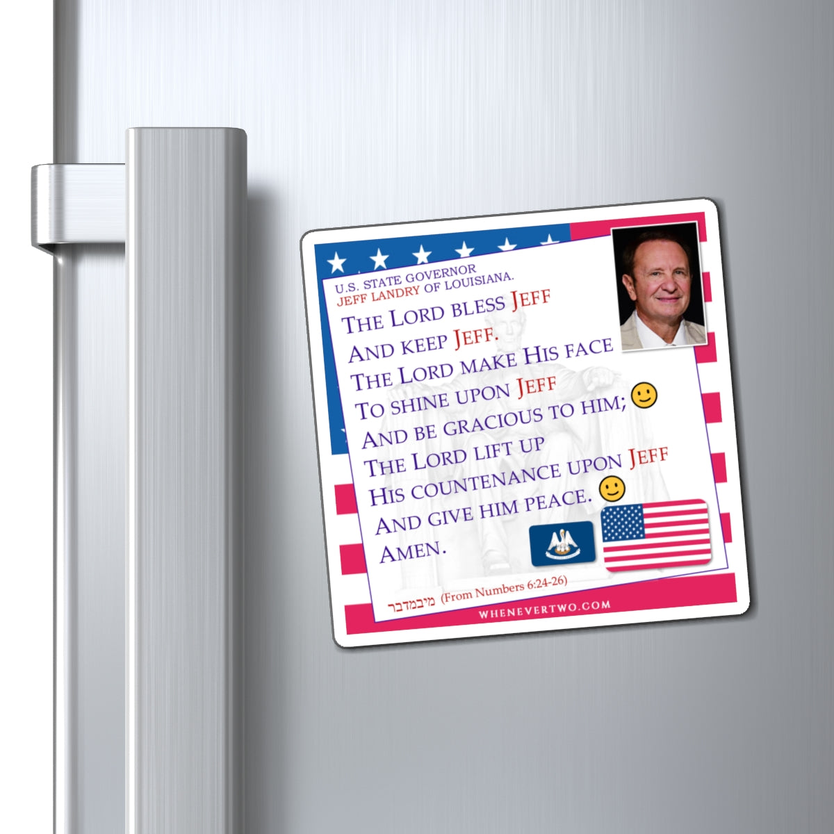 Jeff Landry - State Executive Governor Louisiana - The Aaronic Blessing Magnet - 4'' - [282]