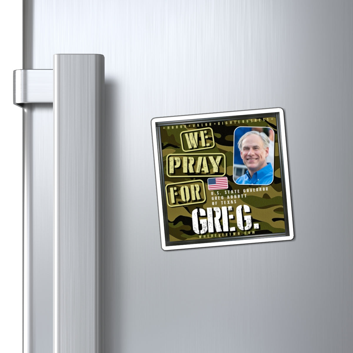 Greg Abbott - State Executive Governor Texas - The Man Cave Magnet - 3'' - [295]