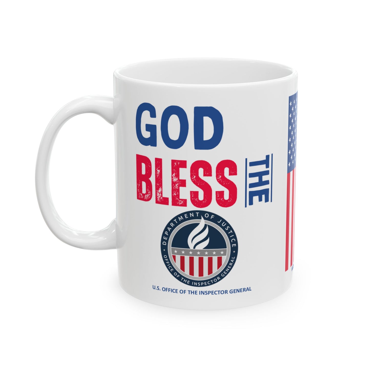 U.S. Office of the Inspector General - Major Agencies - God Bless - Mug - 11 oz