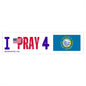 South Dakota - I Pray - Bumper Sticker - Large