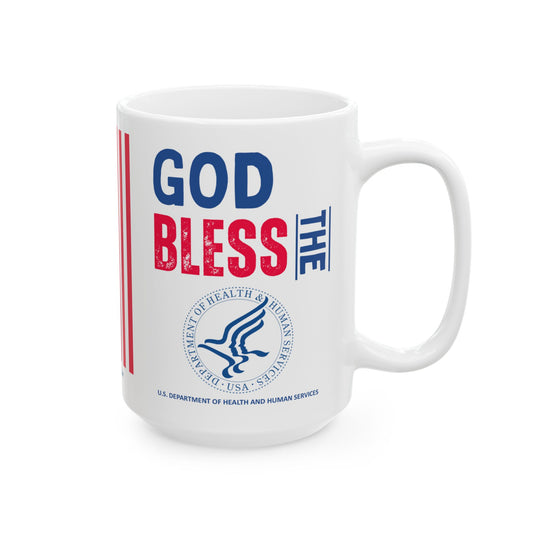 Health and Human Services - Cabinet - God Bless -  Mug - 15 oz