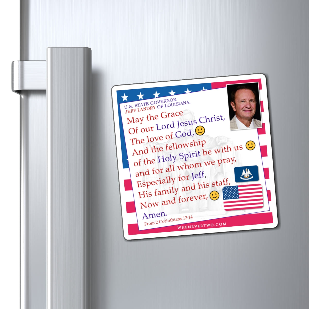 Jeff Landry - State Executive Governor Louisiana - The Benediction Blessing Magnet - 4'' - [282]