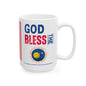 U.S. National Aeronautics and Space Administration - Major Agencies - God Bless -  Mug - 15 oz