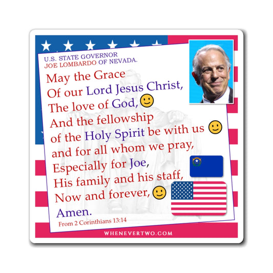 Joe Lombardo - State Executive Governor Nevada - The Benediction Blessing Magnet - 4'' - [287]