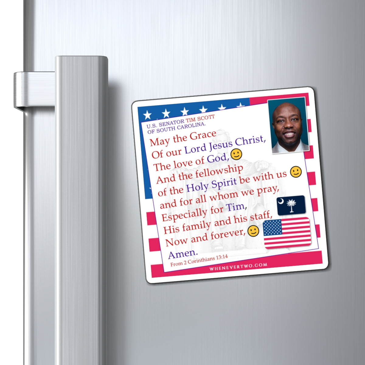 Tim Scott - Legislative Senator South Carolina - The Benediction Blessing Magnet - 4'' - [257]