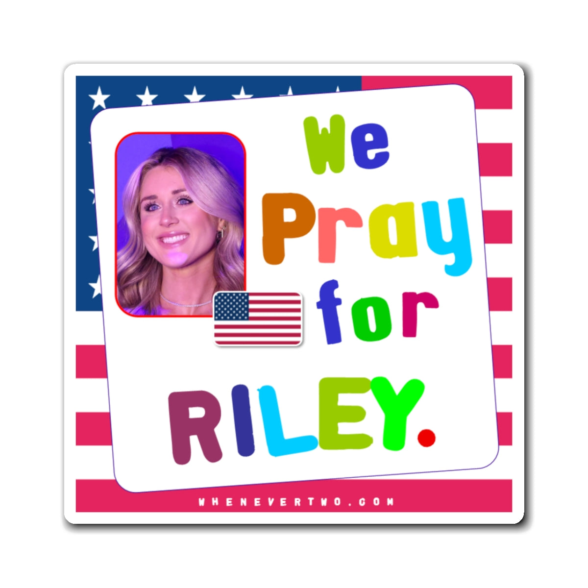 Riley Gaines - We The People - Noah's Rainbow Magnet - 3'' - [186]