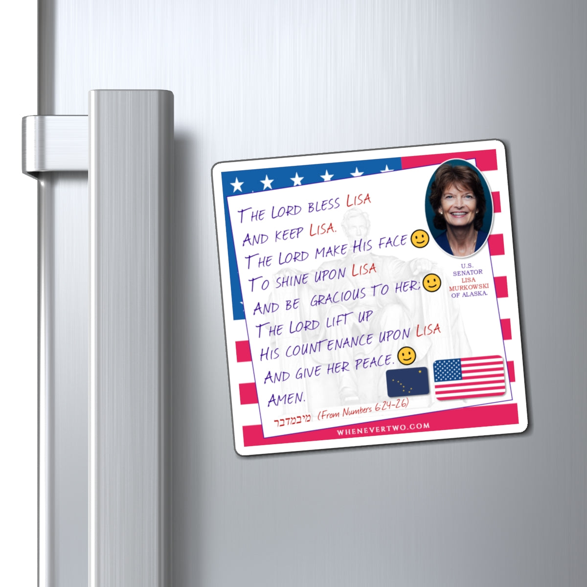 Lisa Murkowski - Legislative Senator Alaska - The Aaronic Blessing Magnet - 4'' - [250]