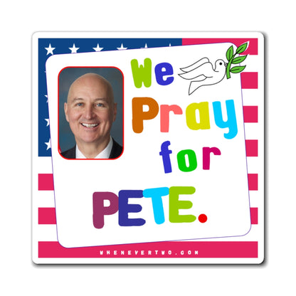 Pete Ricketts - Legislative Senator Nebraska - Noah's Rainbow Magnet - 3'' - [252]