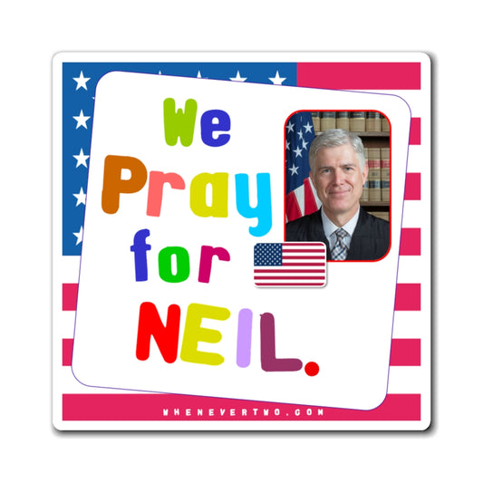 Neil M. Gorsuch - Judiciary Supreme Court Associate Justice - Noah's Rainbow Magnet - 3'' - [139]