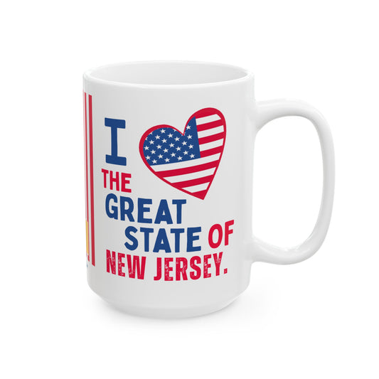 New Jersey - I Love -  Mug - 15 oz