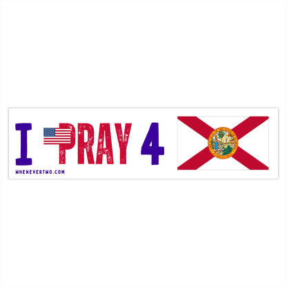 Florida - I Pray - Bumper Sticker - Large
