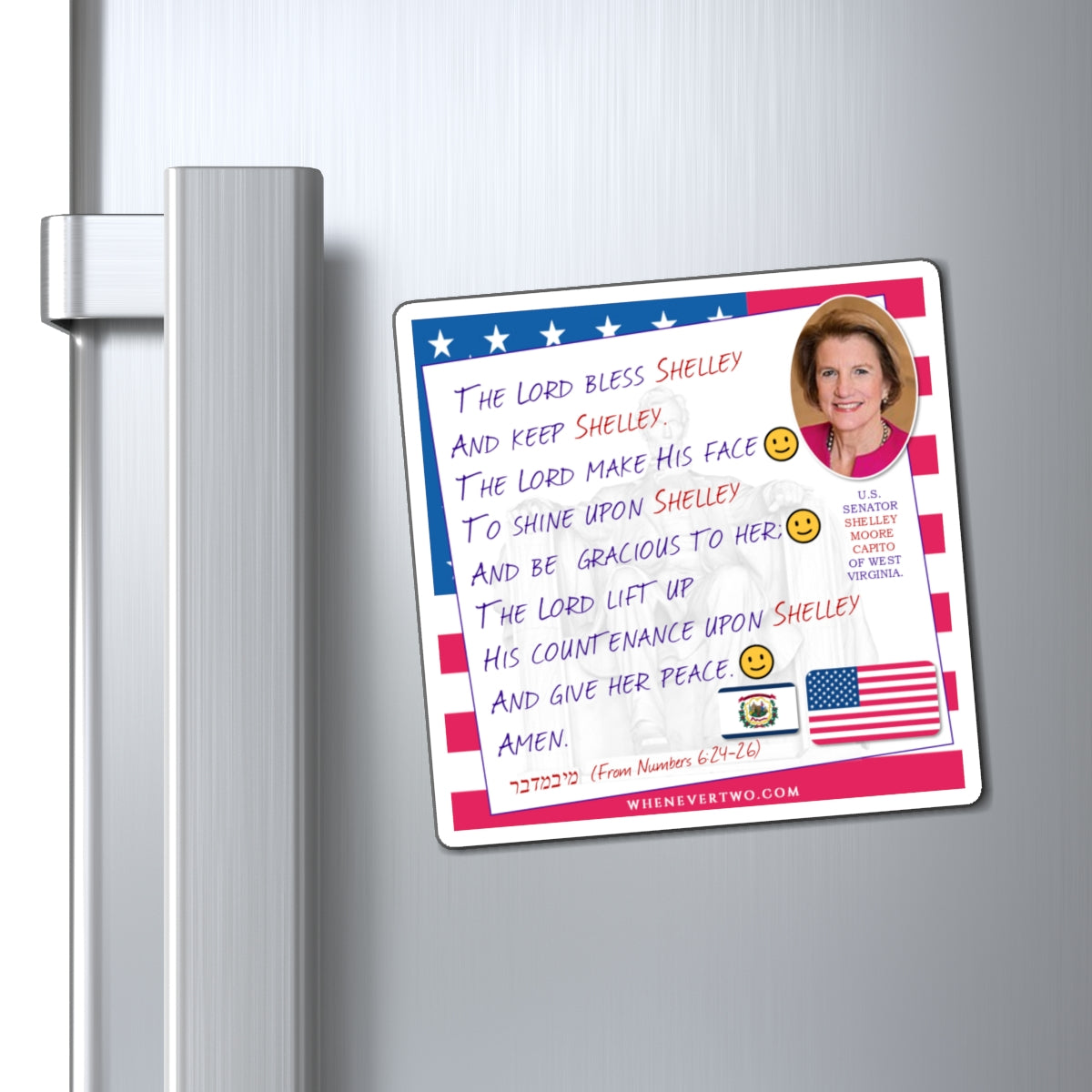 Shelley Moore Capito - Legislative Senator West Virginia - The Aaronic Blessing Magnet - 4'' - [218]