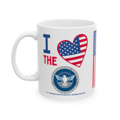 U.S. Transportation Security Administration - Major Agencies - I Love - Mug - 11 oz