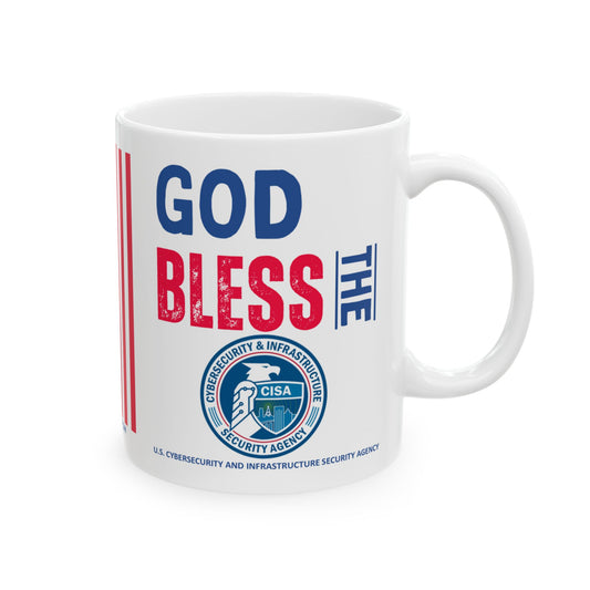 U.S. Cybersecurity and Infrastructure Security Agency - Major Agencies - God Bless - Mug -