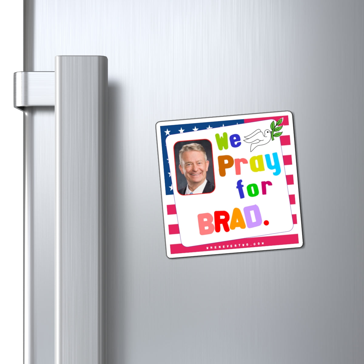 Brad Little - State Executive Governor Idaho - Noah's Rainbow Magnet - 3'' - [279]