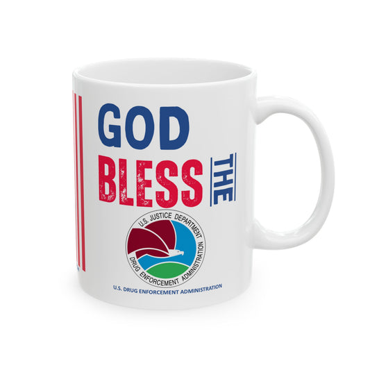 U.S. Drug Enforcement Administration - Major Agencies - God Bless - Mug - 11 oz