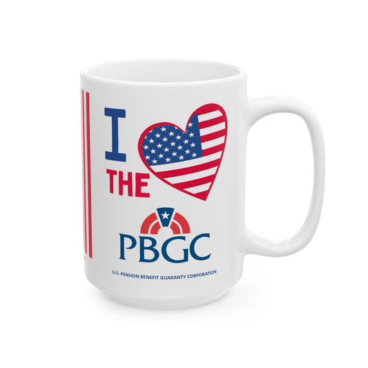 U.S. Pension Benefit Guaranty Corporation - Major Agencies - I Love -  Mug - 15 oz