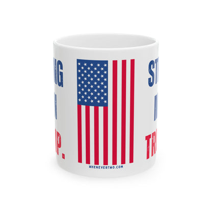 Donald John Trump. - Executive White House President of the United States of America - Strong Man - Mug - 11oz - [209]