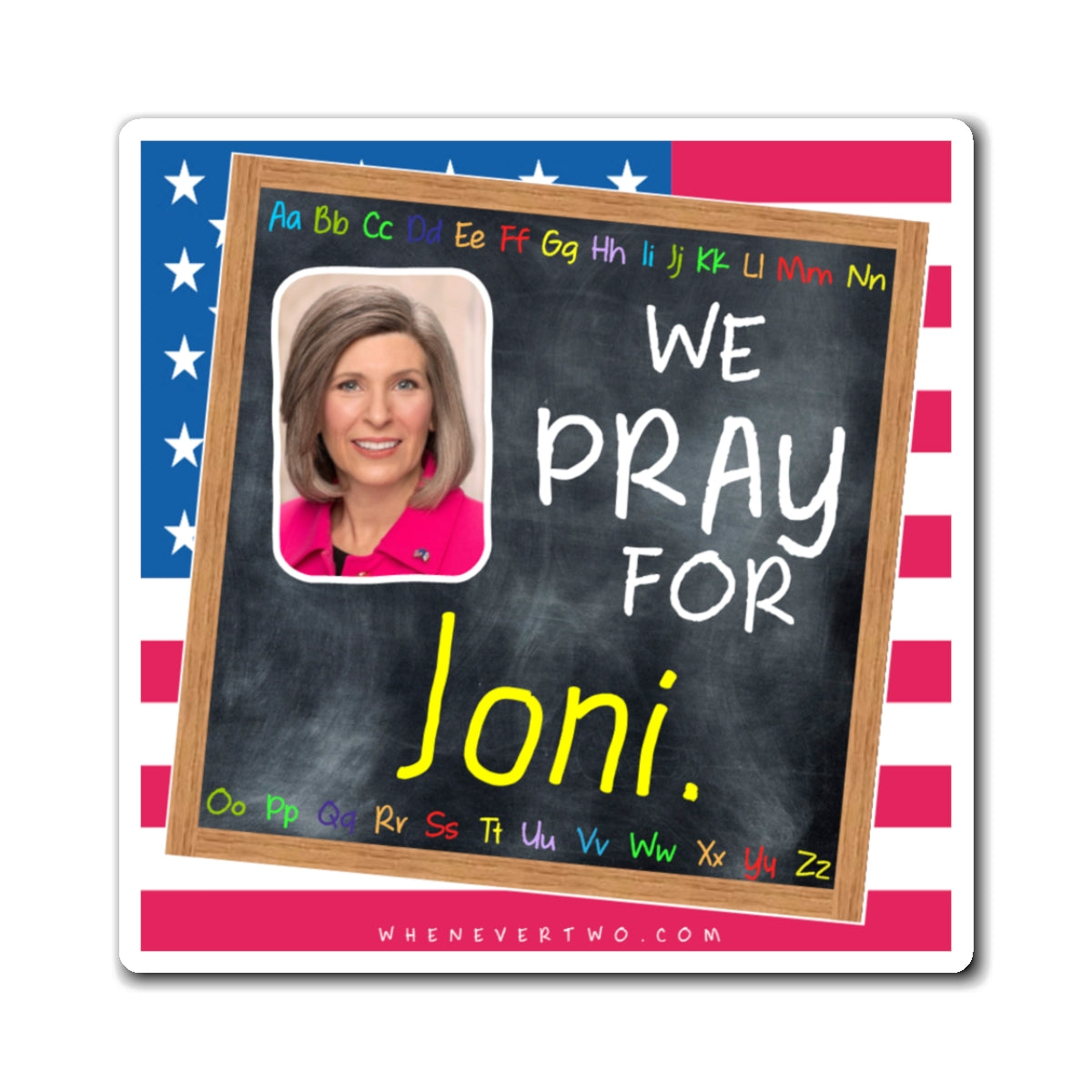 Joni Ernst - Legislative Senator Iowa - The Blackboard Magnet - 3'' - [228]