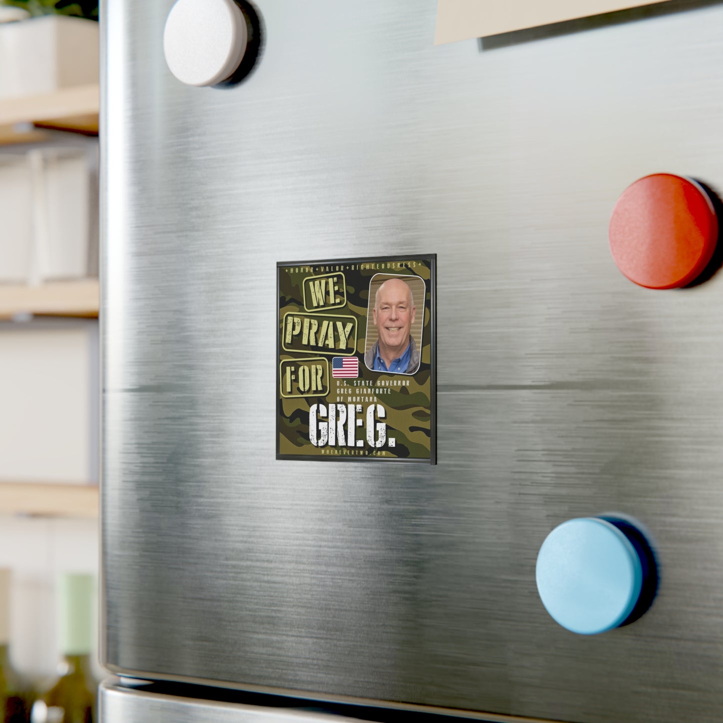 Greg Gianforte - State Executive Governor Montana - The Man Cave Magnet - 3'' - [285]