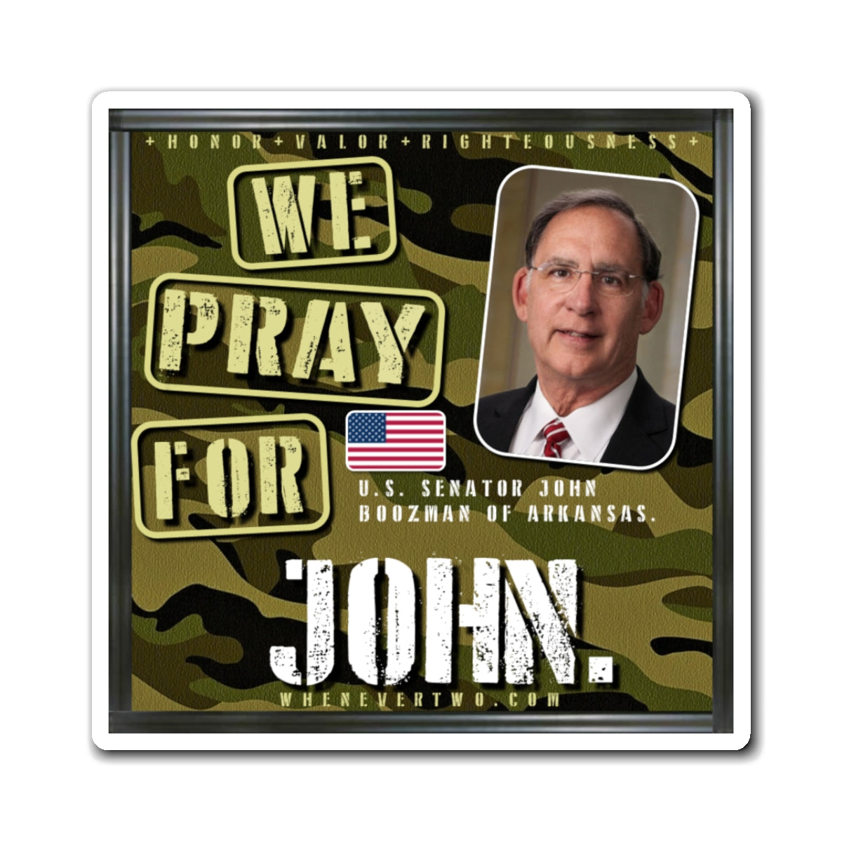 John Boozman - Legislative Senator Arkansas - The Man Cave Magnet - 3'' - [215]