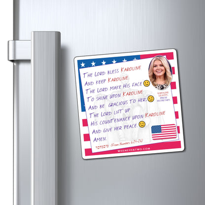 Karoline Leavitt - Executive White House Press Secretary - The Aaronic Blessing Magnet - 4'' - [142]