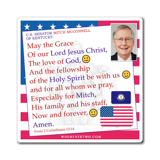 Mitch McConnell - Legislative Senator Kentucky - The Benediction Blessing Magnet - 4'' - [244]