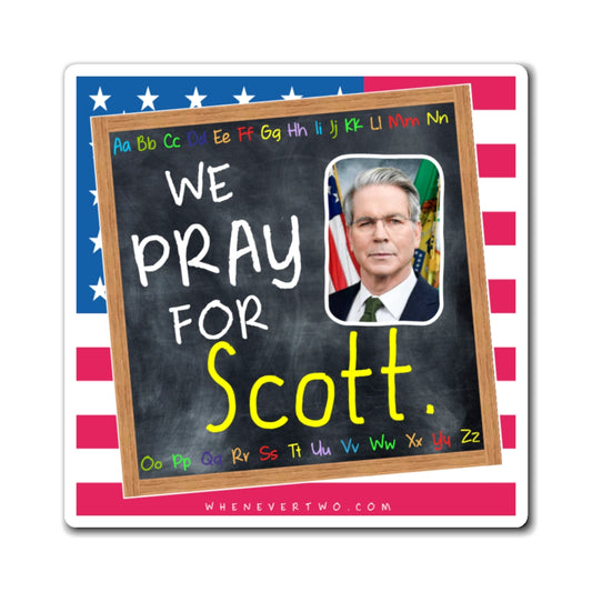 Scott Bessent - Executive Cabinet Secretary of the Treasury - The Blackboard Magnet - 3'' - [117]