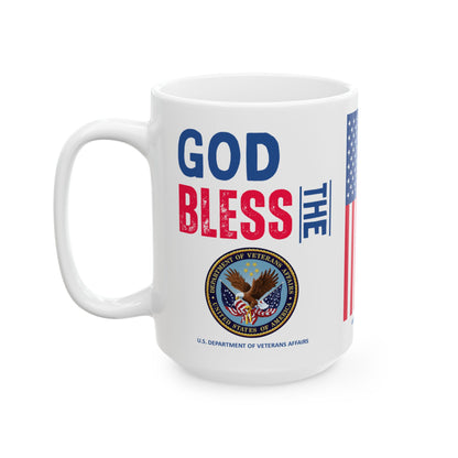 Veterans Affairs - Cabinet - God Bless -  Mug - 15 oz