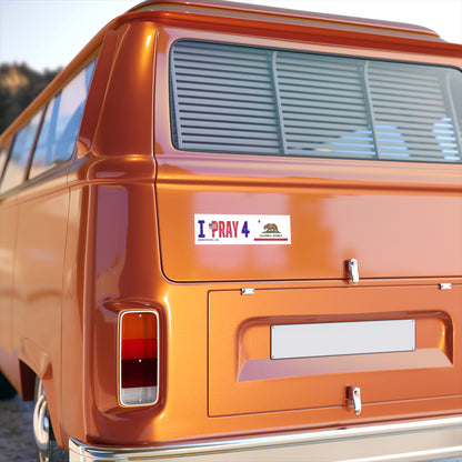 California - I Pray - Bumper Sticker - Regular
