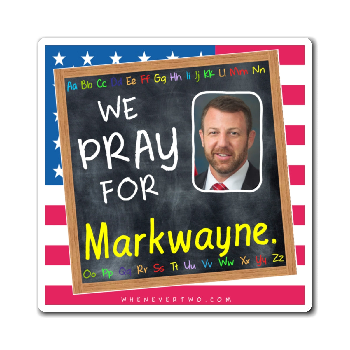 Markwayne Mullin - Executive Cabinet Secretary of Homeland Security - The Blackboard Magnet - 3'' - [249]