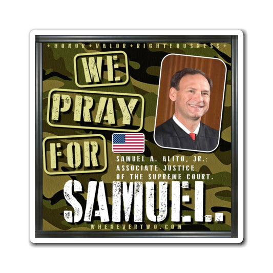 Samuel A. Alito, Jr. - Judiciary Supreme Court Associate Justice - The Man Cave Magnet - 3'' - [138]