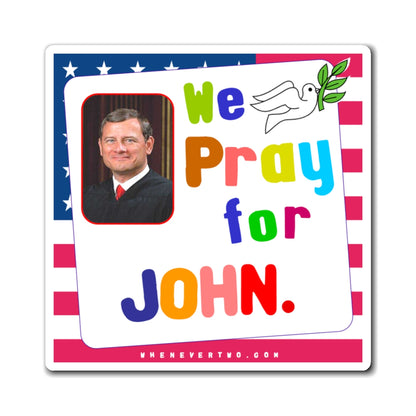 John G. Roberts, Jr. - Judiciary Supreme Court Chief Justice - Noah's Rainbow Magnet - 3'' - [136]