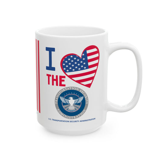 U.S. Transportation Security Administration - Major Agencies - I Love - Mug - 15 oz