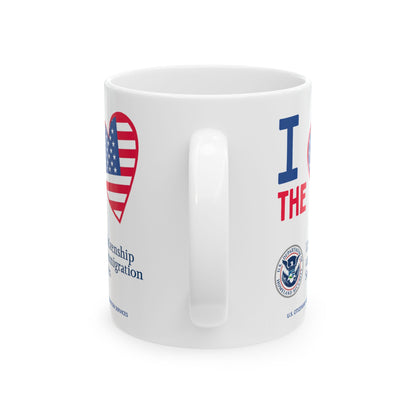 U.S. Citizenship and Immigration Services - Major Agencies - I Love - Mug - 11 oz