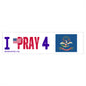 North Dakota - I Pray - Bumper Sticker - Large