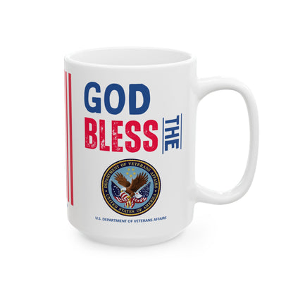 Veterans Affairs - Cabinet - God Bless -  Mug - 15 oz