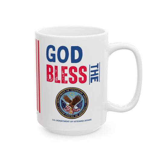Veterans Affairs - Cabinet - God Bless -  Mug - 15 oz