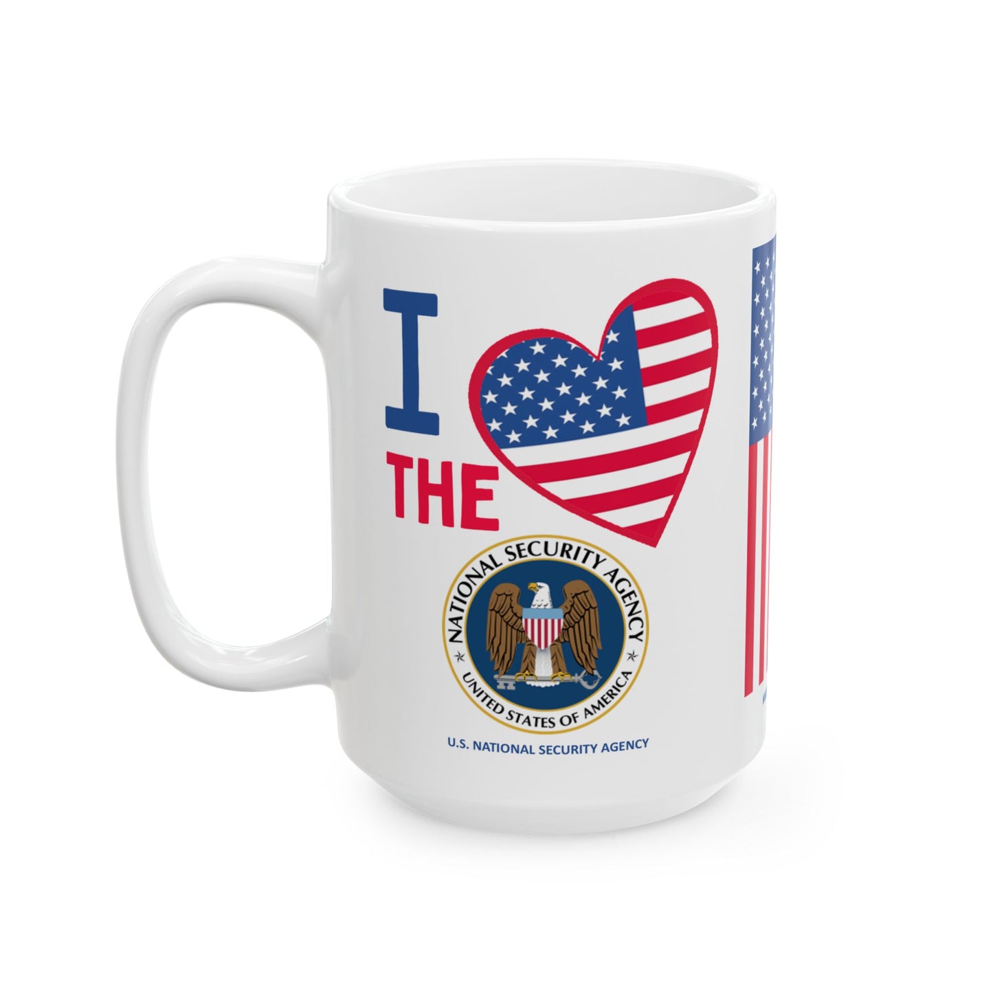 U.S. National Security Agency - Major Agencies - I Love - Mug - 15 oz