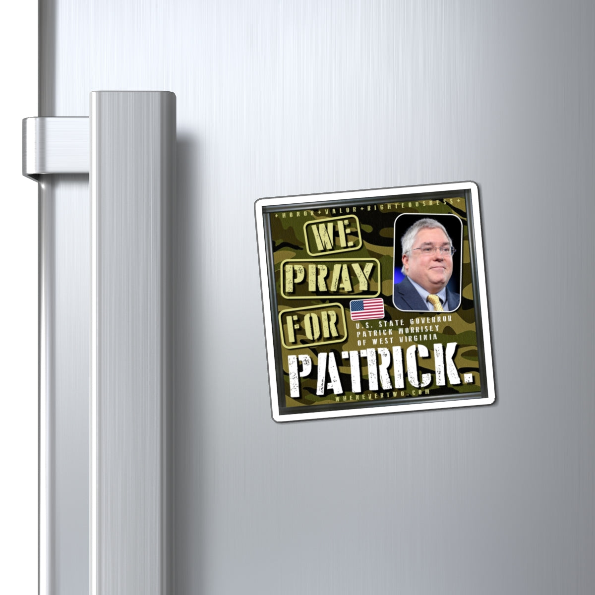 Patrick Morrisey - State Executive Governor West Virginia - The Man Cave Magnet - 3'' - [299]