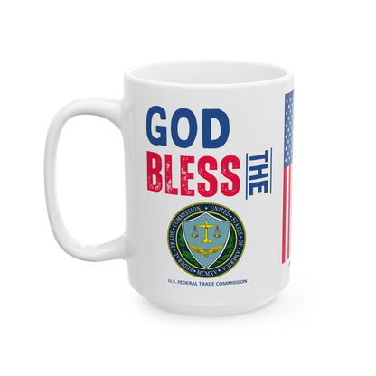 U.S. Federal Trade Commission - Major Agencies - God Bless -  Mug - 15 oz