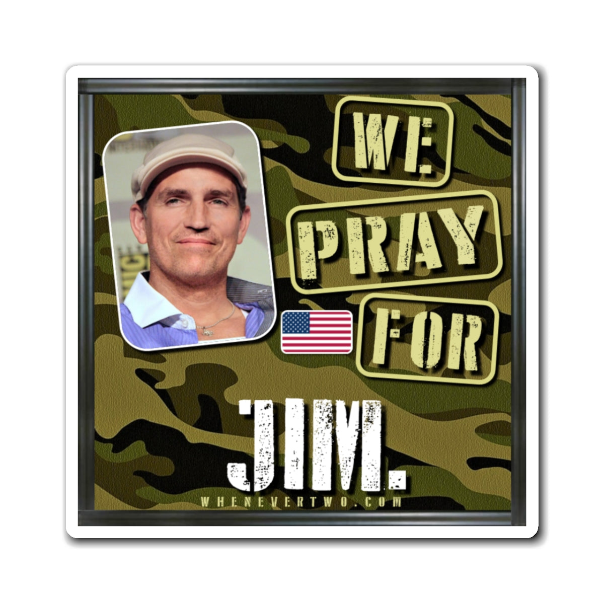 Jim Caviezel - We The People - The Man Cave Magnet - 3'' - [50]