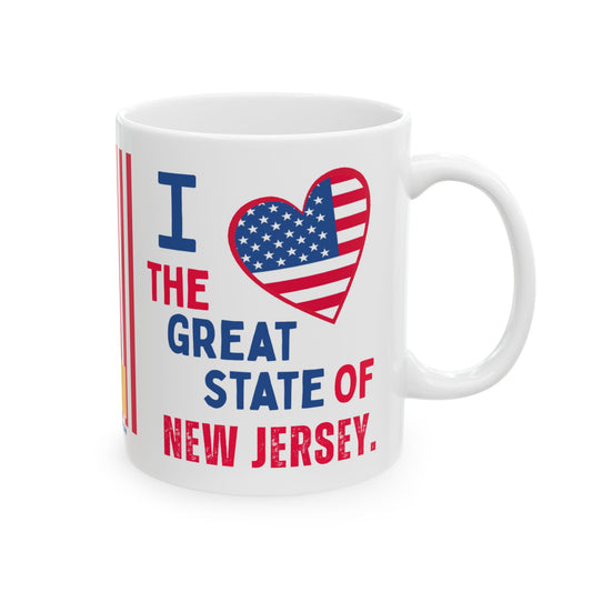 New Jersey - I Love -  Mug - 11 oz