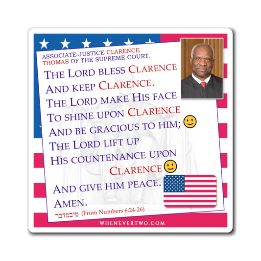 Clarence Thomas - Judiciary Supreme Court Associate Justice - The Aaronic Blessing Magnet - 4'' - [137]