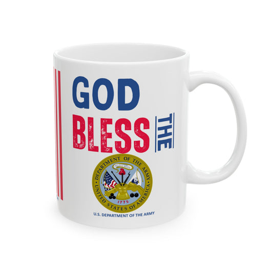 U.S. Department of the Army - Major Agencies - God Bless - Mug - 11 oz