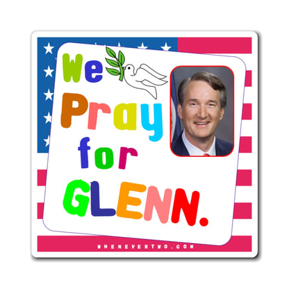 Glenn Youngkin - State Executive Governor Virginia - Noah's Rainbow Magnet - 3'' - [298]