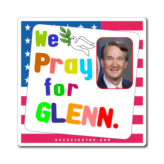 Glenn Youngkin - State Executive Governor Virginia - Noah's Rainbow Magnet - 3'' - [298]