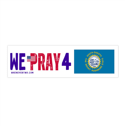 South Dakota - We Pray - Bumper Sticker - Regular